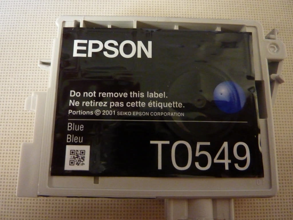 QR Code on ink cartridge