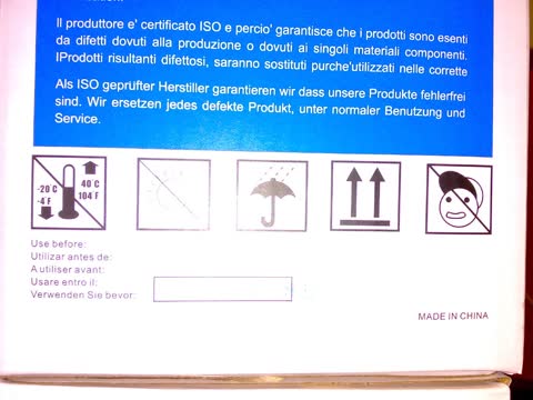 Toner Cartridge Warning Label