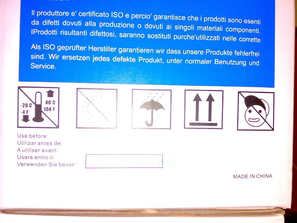 Toner Cartridge Warning Label