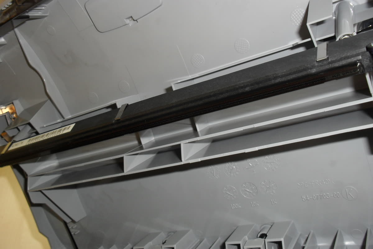 LED print head bar inside an LED printer