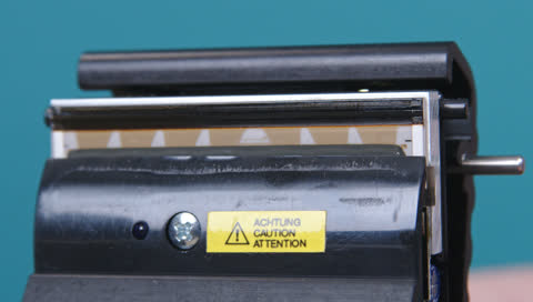 Thermal print head from a label printer