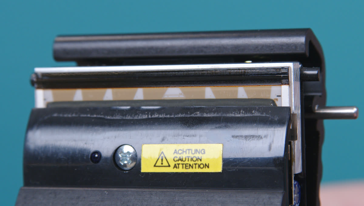 Thermal print head from a label printer