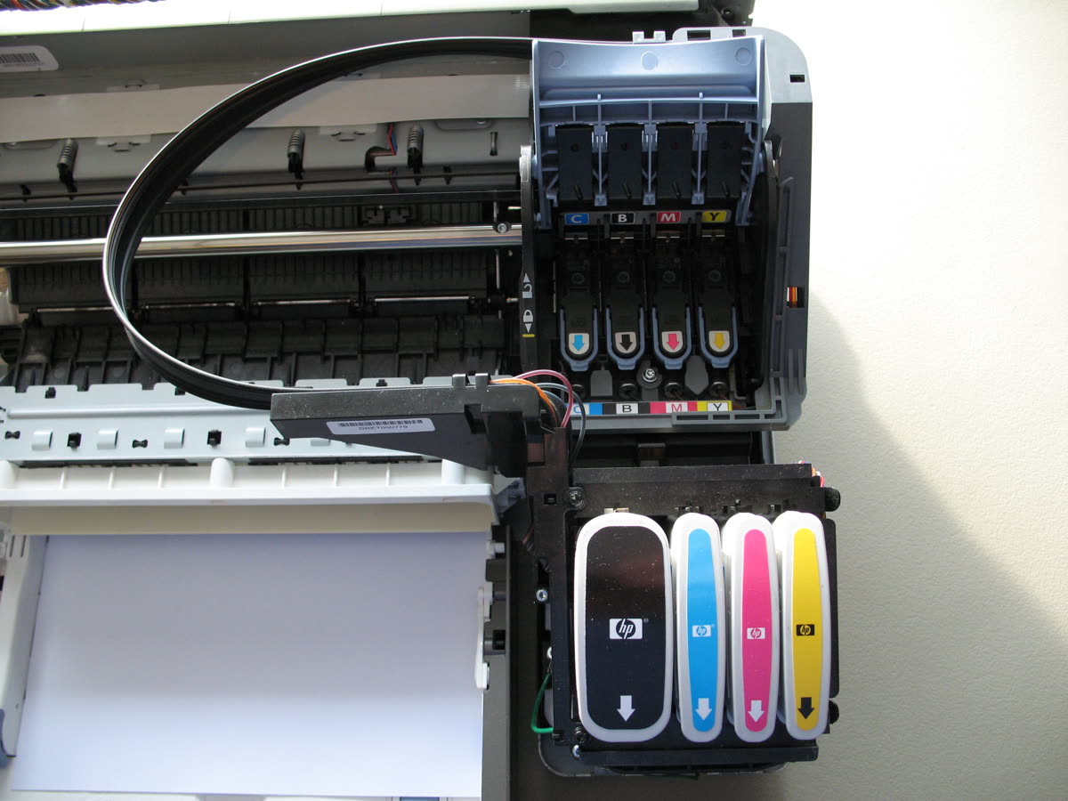HP Business Inkjet 1200n - Continuous Ink System - Printhead cover open