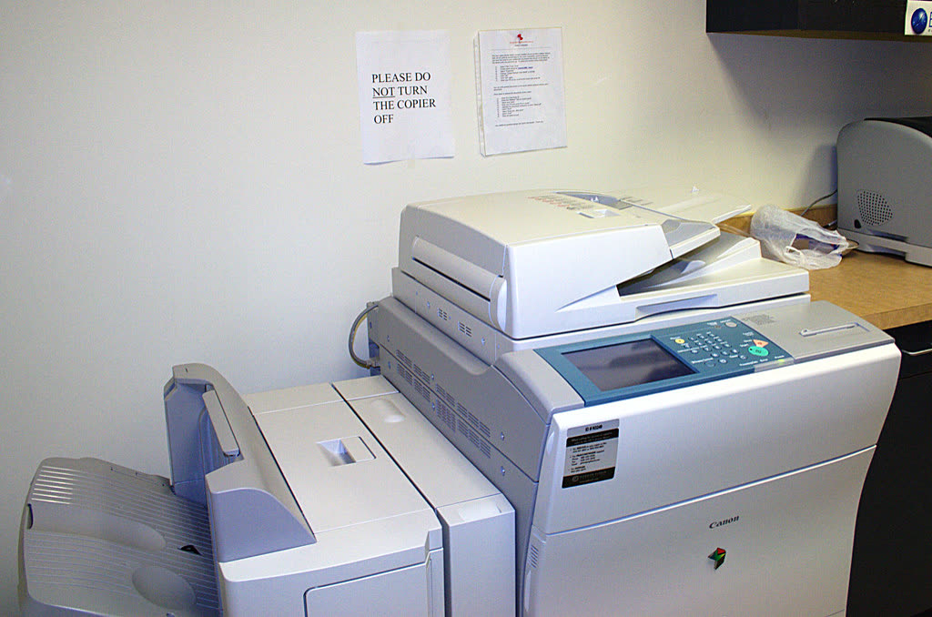 Do Not Turn The Copier Off