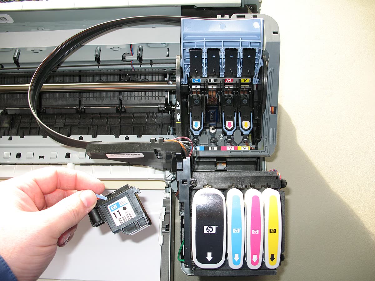 HP Business Inkjet 1200n - Continuous Ink System - Printhead shown removed